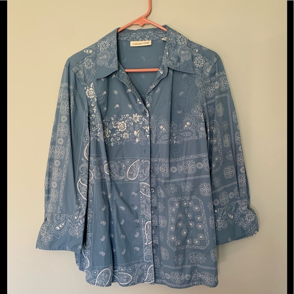 Coldwater Creek Women’s Button Down Shirt Sz 1X - Picture 1 of 4